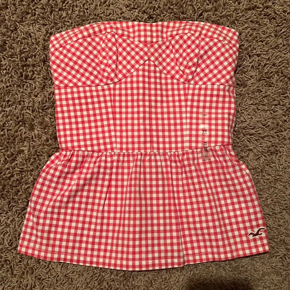 Gingham Hollister Tube Top (NWT)